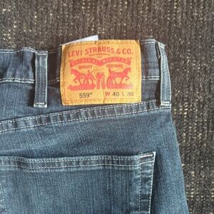Levi's Men's Dark Blue Relaxed Jeans